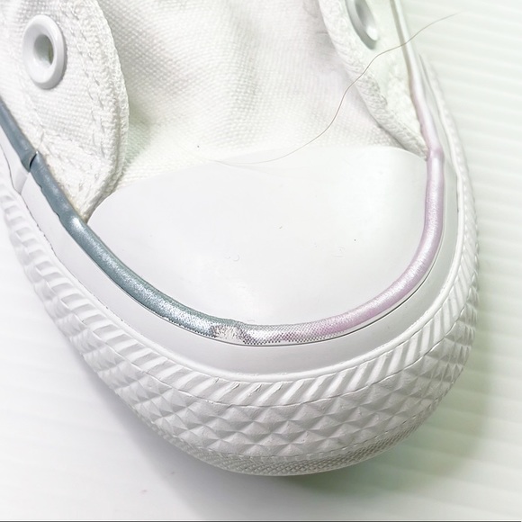 Converse White with Opalescence and Silver Accents (7) - Picture 15 of 16